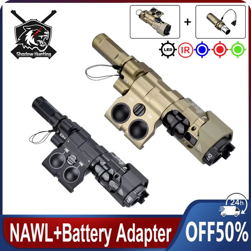 

Tactical CNC MAWL C1+ Metal Laser Red Green Blue Dot Laser Endcap Aiming IR Illumination Device With Latest AA Battery interface