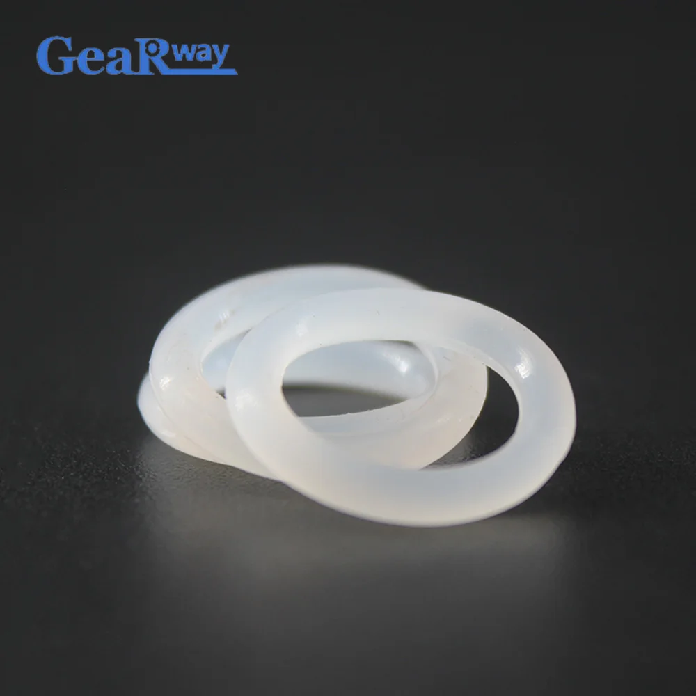 5pcs Silicone O Ring Seals 5.7mm  Thickness Food Grade Translucent Silicon O Ring Gasket 28/30/35/38/90mm OD VMQ O Type Washer