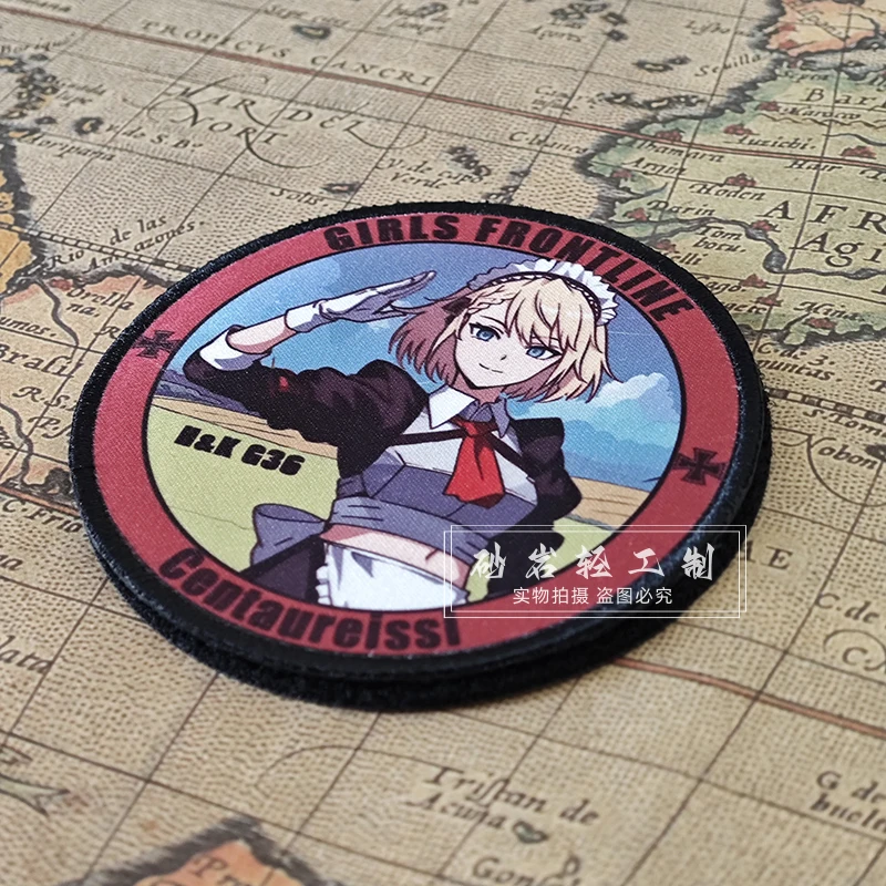 Two-dimensional Cos Girls Frontline G36 Patches for Clothing Armband  Hook&Loop Morale Badges on Backpack MODI Tactical Patch