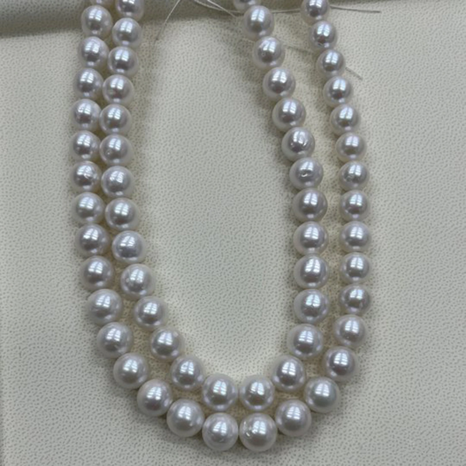 

10-11mm Natural Pearl Round Smooth Freshwater White Necklace Semi-Finished Baroque DIY Materials Accessories Wholesale Jewelry