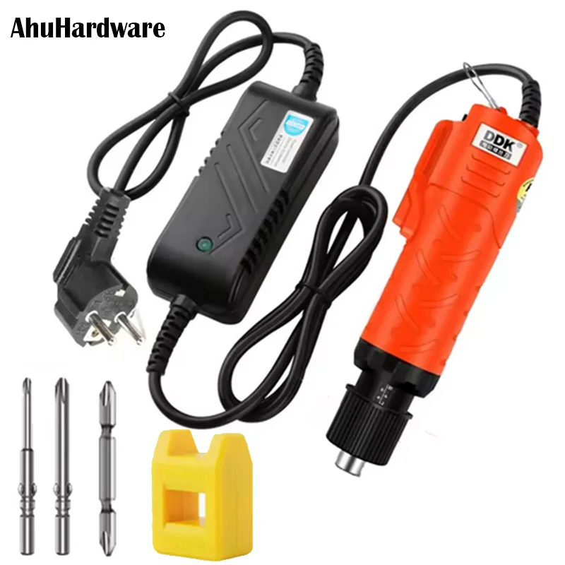 Мини-электрическая отвертка AhuHardware с прямой ручкой 801 802 S1/4, отвертка 220 В, электроинструмент для домашнего промышленного проекта DIY
