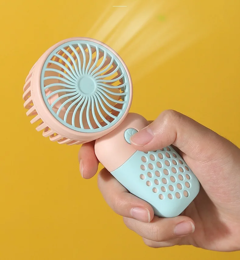 Simpatico Mini ventilatore USB ventilatore portatile portatile ricaricabile Mini pratico ventilatore tascabile a basso rumore piccolo ventilatore elettrico dormitorio per studenti