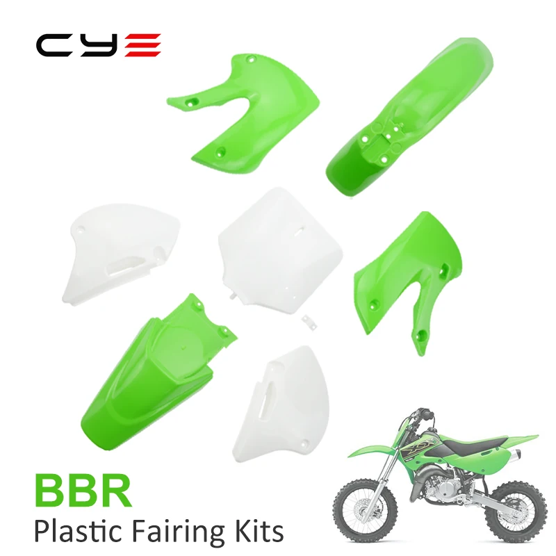 

Motorcycle Modified Parts KlX 110 Plastic Fairing Complete Body Cover Kit For KLX110 BBR Dirt Bike Accessories