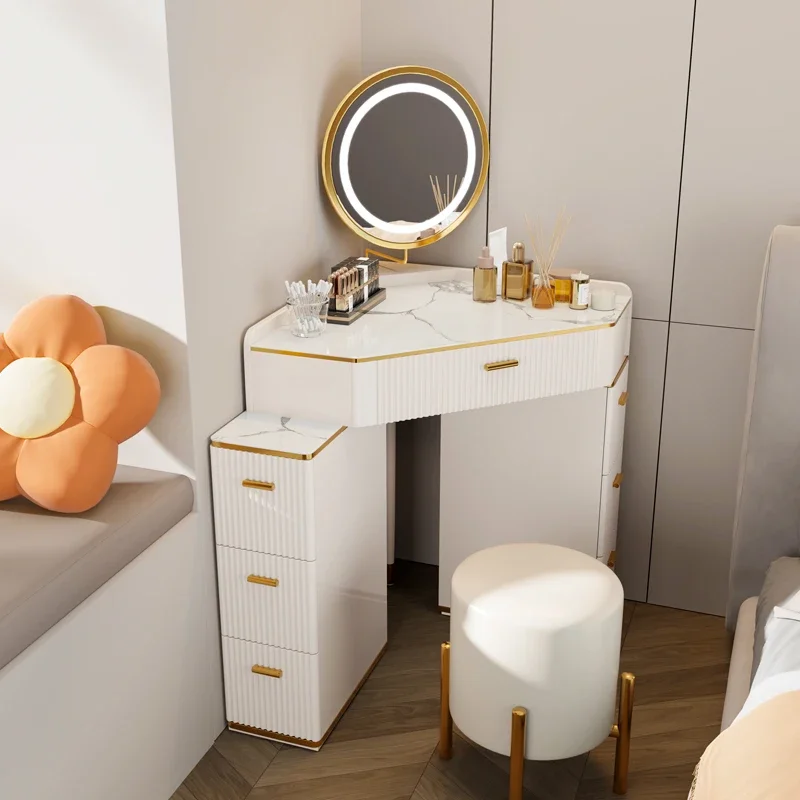 Drawers Organizer Vanity Dresser Corner Modern Makeup Small Vanity Dresser White Storage Tocador Maquillaje Bedroom Furniture