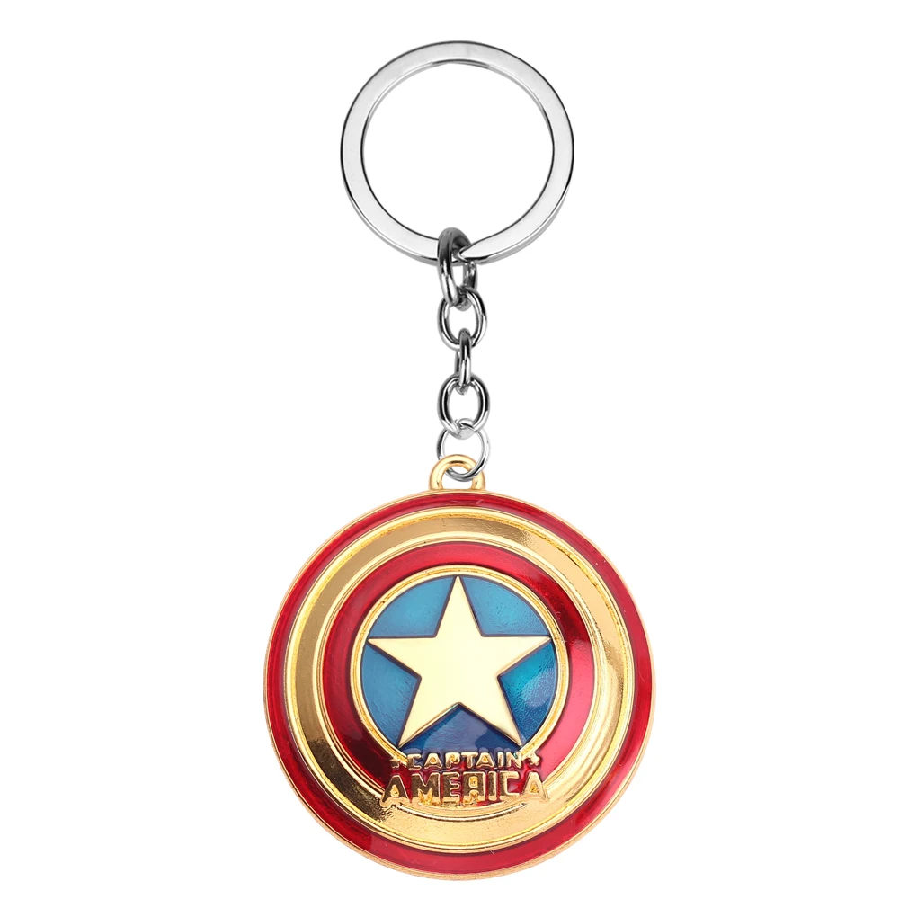 Superhero Captain America Key Ring Cosplay Accessories Backpack Accessories Kids Schoolbag Pendant Gift Souvenir