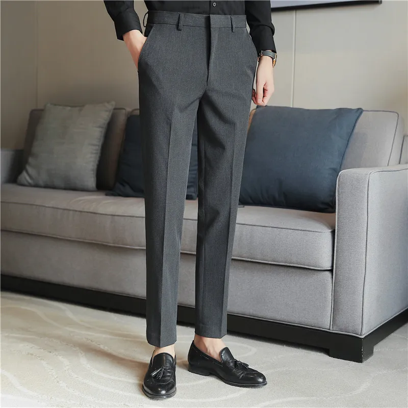 عالية الجودة الرجال البدلة السراويل الجديدة بلون عارضة الأعمال أنيقة الرجال السراويل مكتب رسمي اللباس الاجتماعي عارضة بانت #3