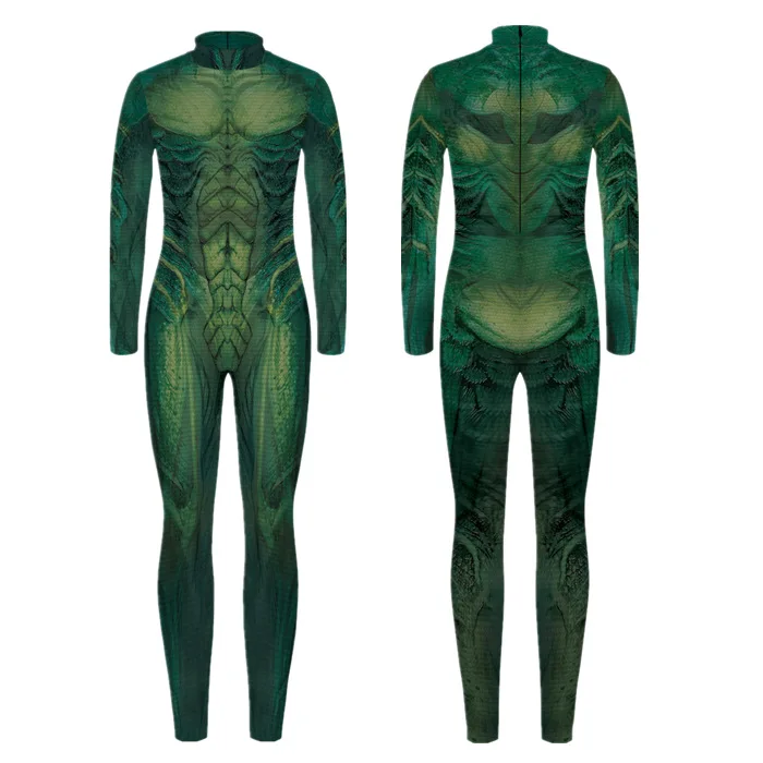 Halloween Animal Bodysuit Snake Cosplay Costume Tiger Zentai Spandex Jumpsuit Party Carnival Stage Performance Dress Up