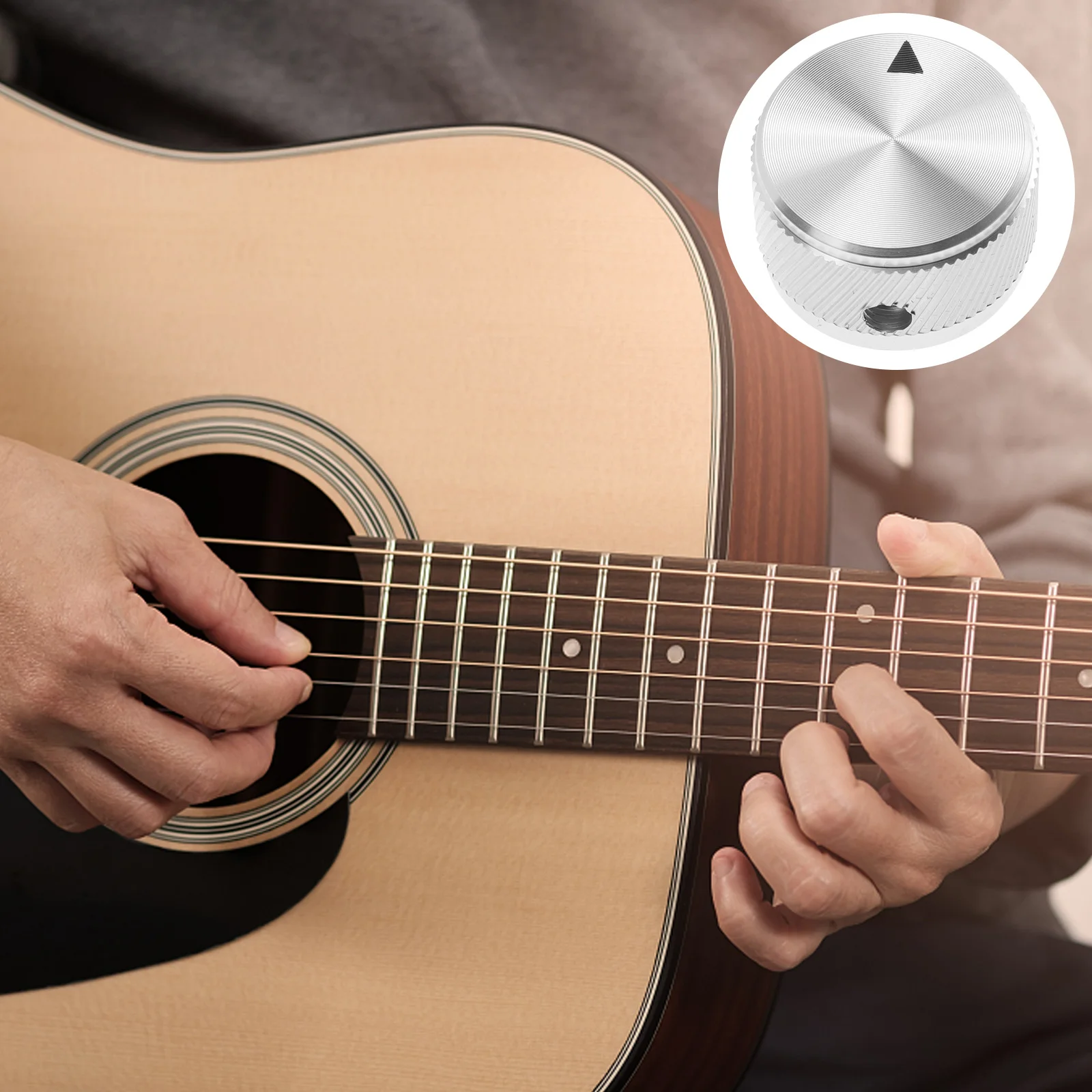 

2Pcs Guitar Volume Control Knobs Aluminum Alloy Durable Replacement for Amplifier Speaker Effect Control Amplifier Knob