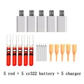red and 5 charger