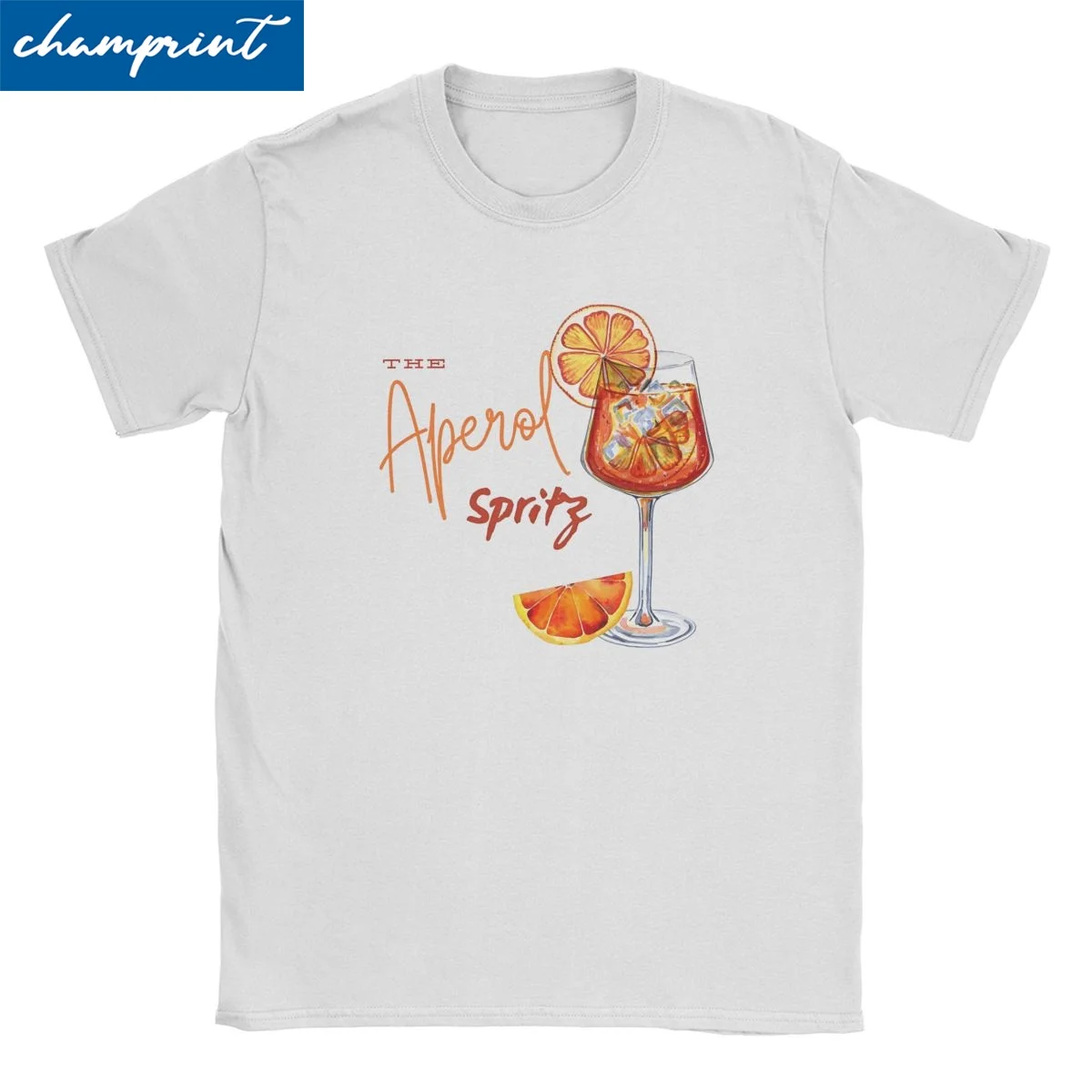 Aperols Spritz Alcohol T Shirts Men Women 100% Cotton Funny T-Shirts Round Collar Tee Shirt Short Sleeve Clothes Plus Size