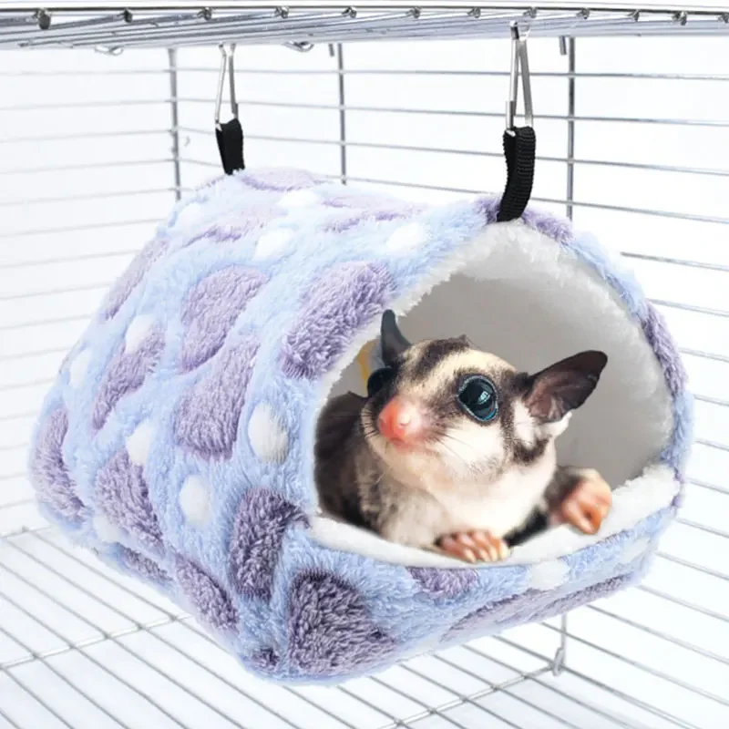 Colorful Comfortable Rabbit Squirrel Mini Cage Hamster House Small Animal Sleeping Bed Guinea Pig Nest Warm Small Animals Nest