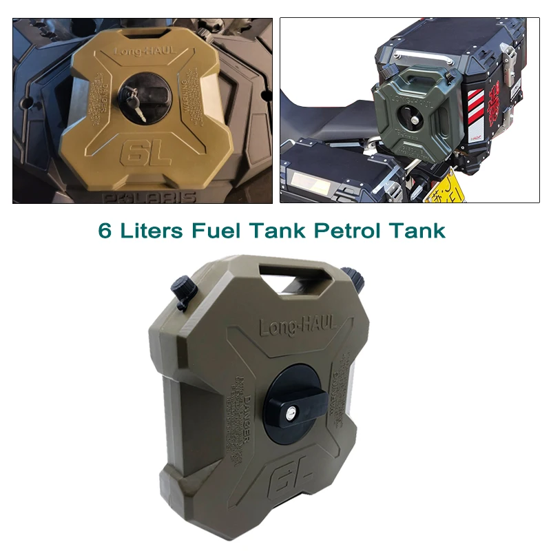 Voor BMW Motorfiets 6L Groene Brandstoftank Benzine Blikjes Vaten Kan Gas Reservecontainer Antistatische Jerry Kan Brandstoftank Pack Jerry kan