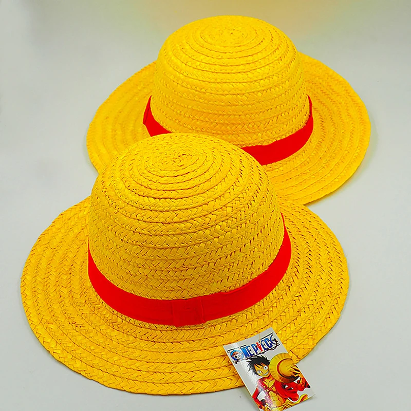 Luffy Anime Peripheral Straw Hat Group Two-dimensional Anime Original Hat Sunshade Sunscreen Cap Best Birthday Gift For Kids