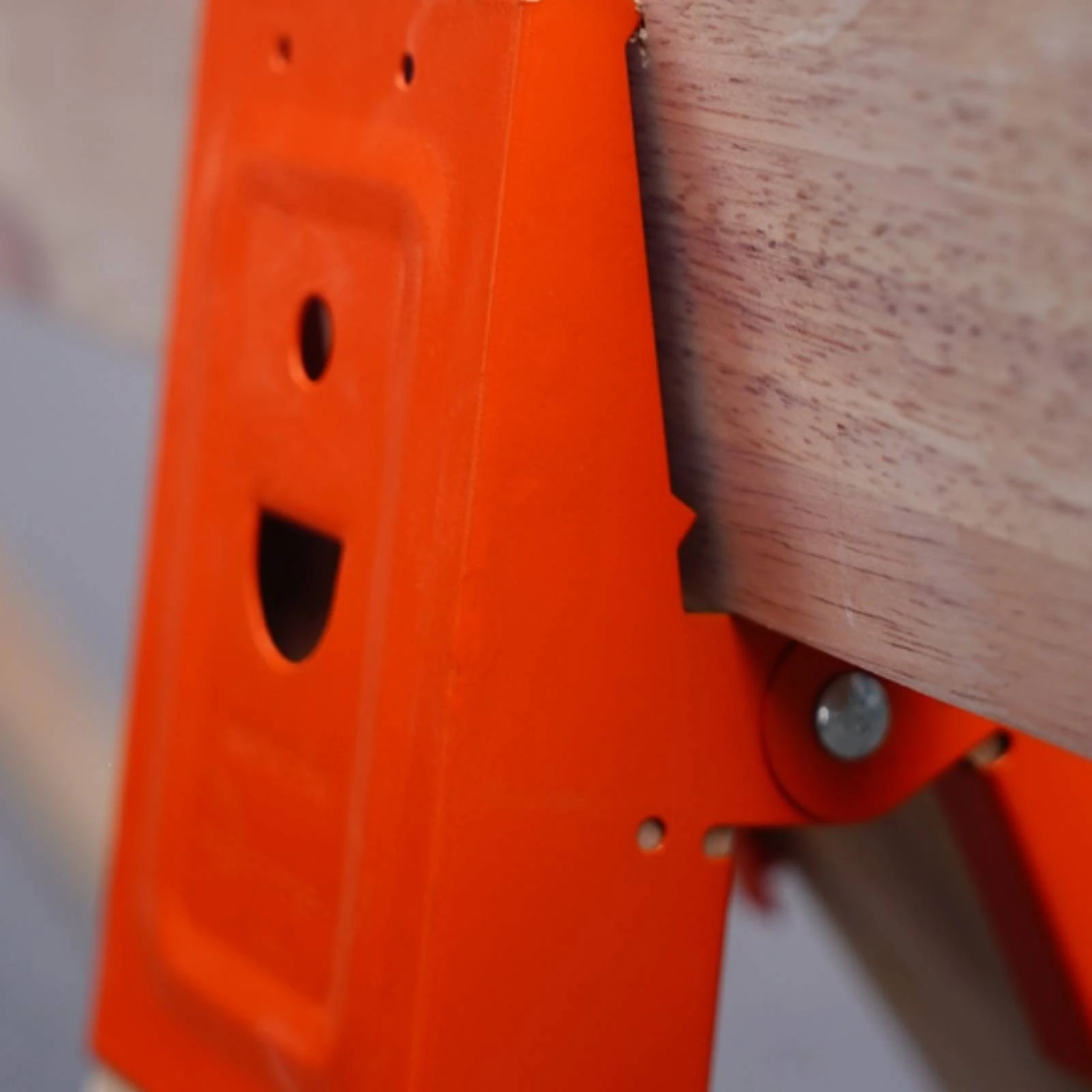 Steel Sawhorse Clamp Heavy-Duty Woodworking Board Clamp Space-Saving for Woodworkers, Home Workshop, Garage