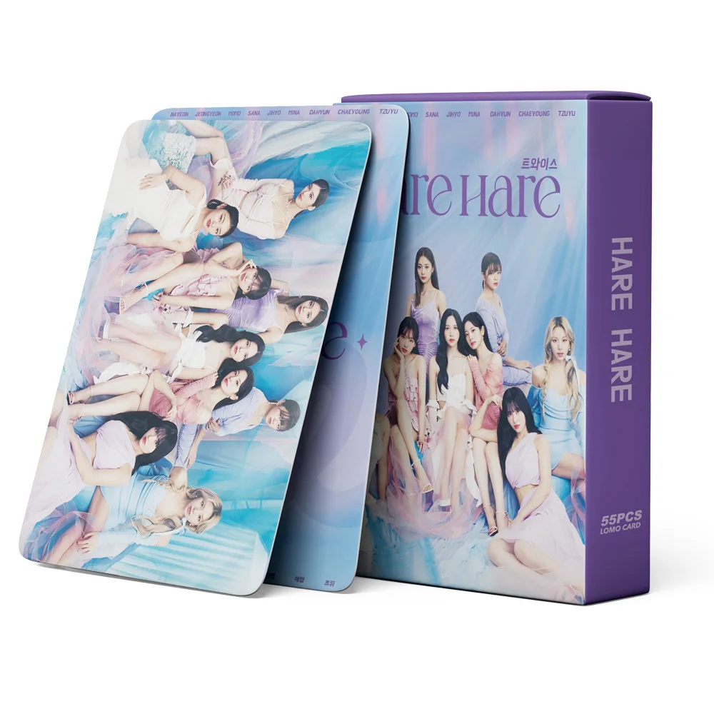 55pcs/set TWICE Photocard New Album The Feels High Quality HD Photo LOMO Card Pictures Fans Gift