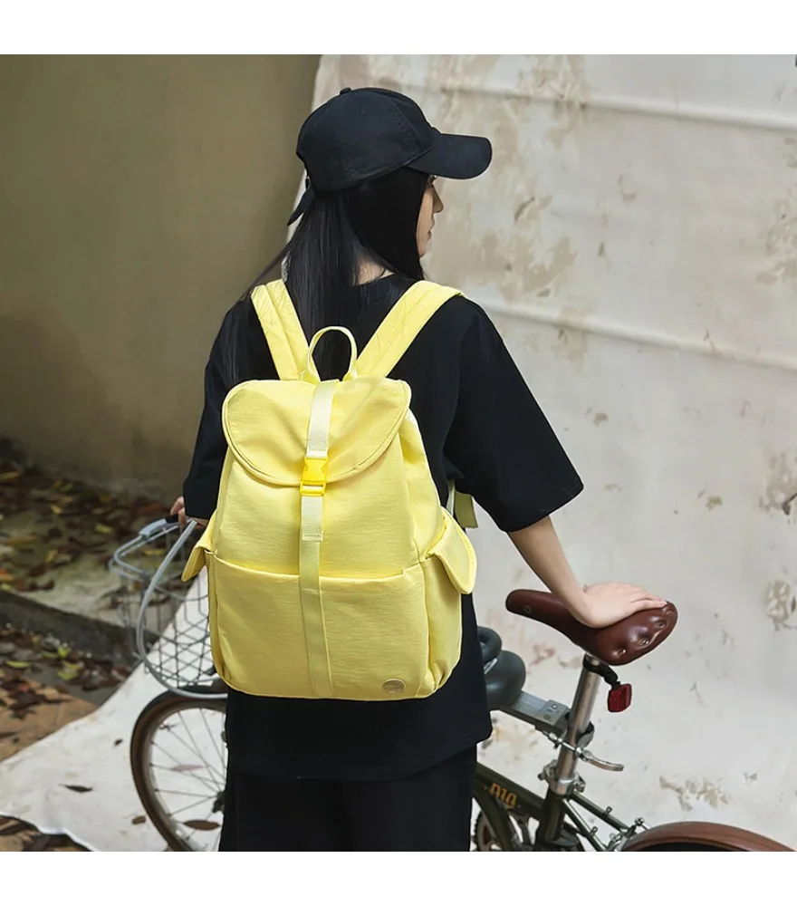 Backpack Lightweight Mori Work Backpack Large Cover Simple School Bag Female Large Capacity Middle and High School Students