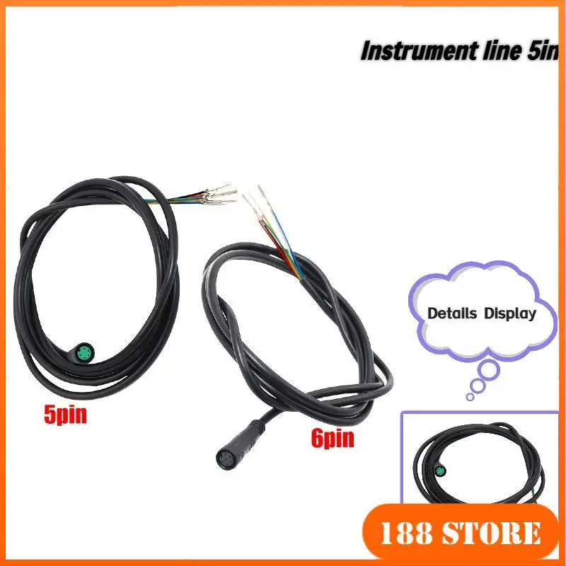 

For KUGOO M4 Electric Scooter Instrument Line Parts 5/6 Pin Instrument Line Connection Controller and LCD Panel Power Cord
