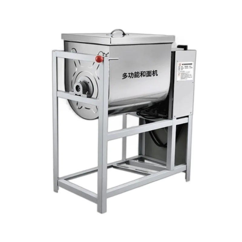 

Commercial Thickened Stainless Steel Mixing Machine Knife Mixer 15/25kg Steamed Bun Ramen Restaurant Kneading Machine