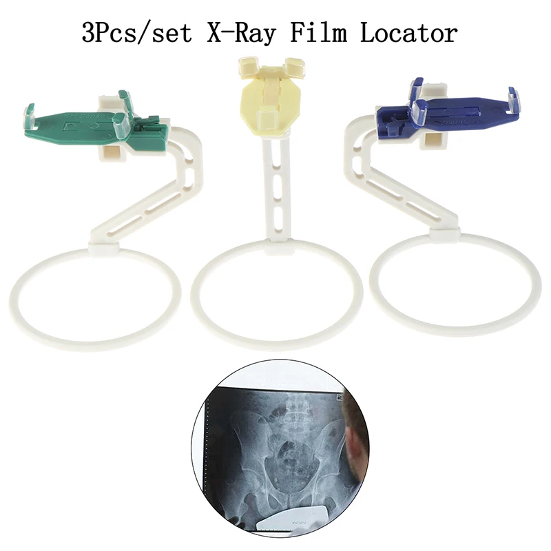 Soporte posicionador de Sensor Digital de película de rayos X Dental, plástico, 3 piezas