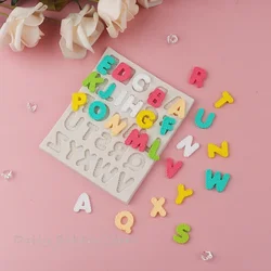 Baking Cake Mold Cartoon Capital Pattern English Letter Silicone Mold Number/Alphabet Fondant Chocolate Dessert Decorating Tools