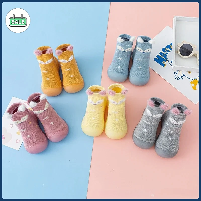 

Cute New Autumn And Winter Baby Soft Sole Toddler Shoes, Thickened And Warm Baby Floor Socks, Children's Cartoon Shoes