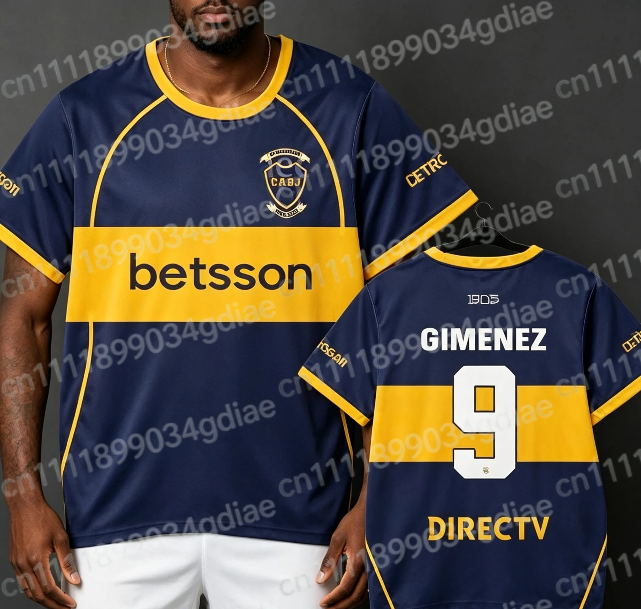 2026 Sommer Boca Juniors Fußballmannschaft 3D-Druck T-Shirt Herren Kurzarm Lässiges Lockeres T-Shirt für Familienoutfits – Detail 7