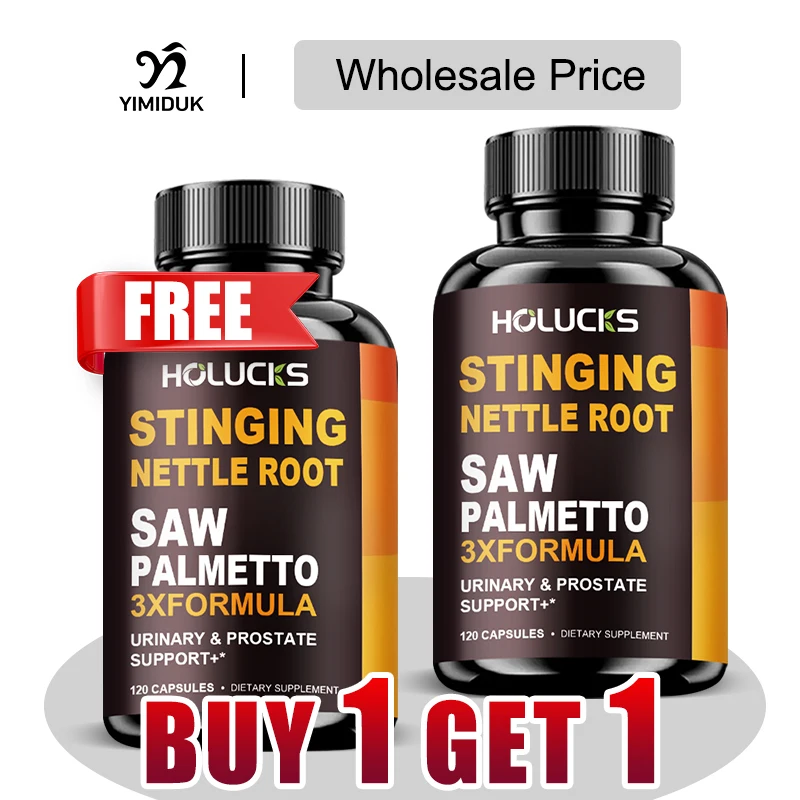 Men's Prostate Support Supplement, with Saw Palmetto, Strengthen Hair Follicles, Improve Bladder Control & Urinary Wellness