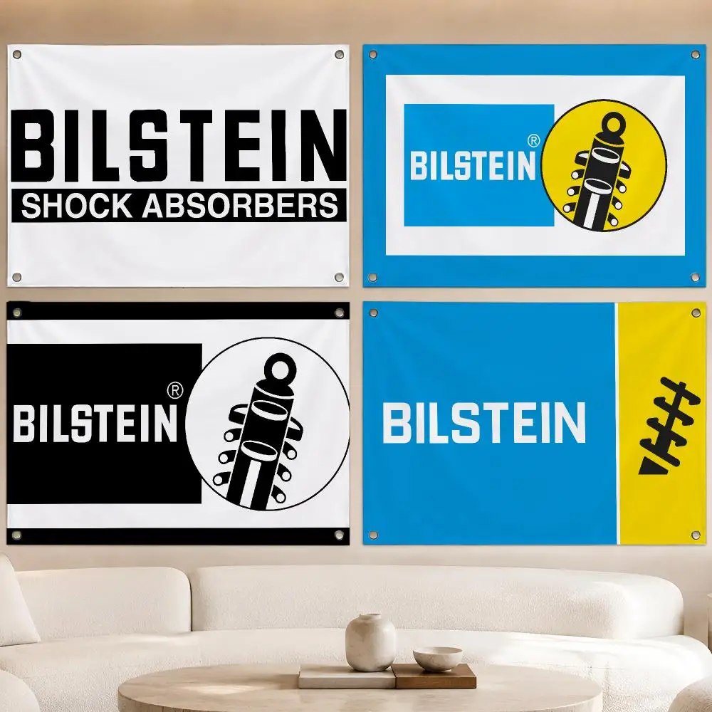 Auto Shock Absorber BILSTEIN Flags Fan Banner Tapestry Wall Hanging Garage BarDorm Camp Party Outdoor Home Decor Gift