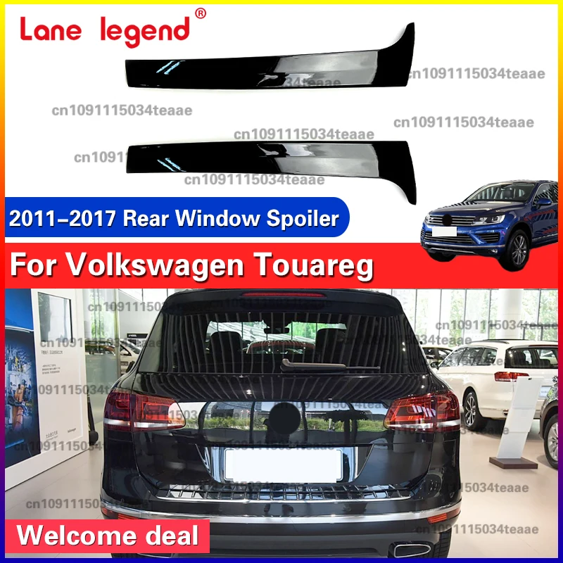 

Factory supply Car Rear Window Side Spoiler Wing Splitter ABS Gloss Black For VW Volkswagen Touareg 2011-2017
