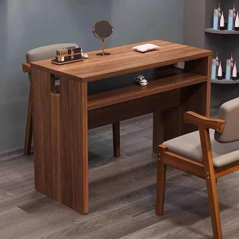 

Light Luxury Simple Nail Table Delicacy Tiny Cute Cream Style Creative Nail Desk Vintage Creative Klapptisch Salon Furniture