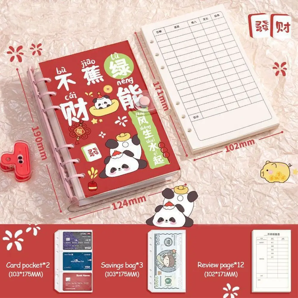 Save Money Envelopes Money Saving Challenge Large Capacity PVC Savings Binder Waterproof Portable Savings Challenges Book
