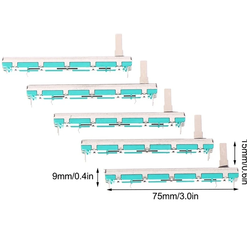 5 buah penekan pencampur pot Bellinger B10KX2 asli 75mm ganda B10K