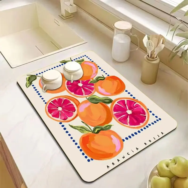 VIKAMA Luxury Marble Pattern Placemat, Waterproof Oil-Proof Table Mat, Heat Resistant Washable Dining Mat for Home Decor