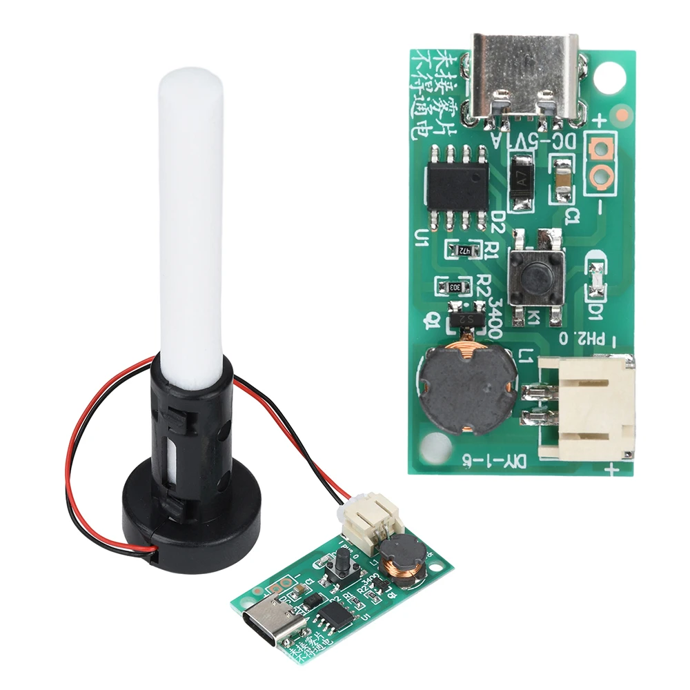 1.5-2W Type C Single Spray Humidifier Atomization Module Misting Air Plant Humidifier Misting Driver Board with Switch