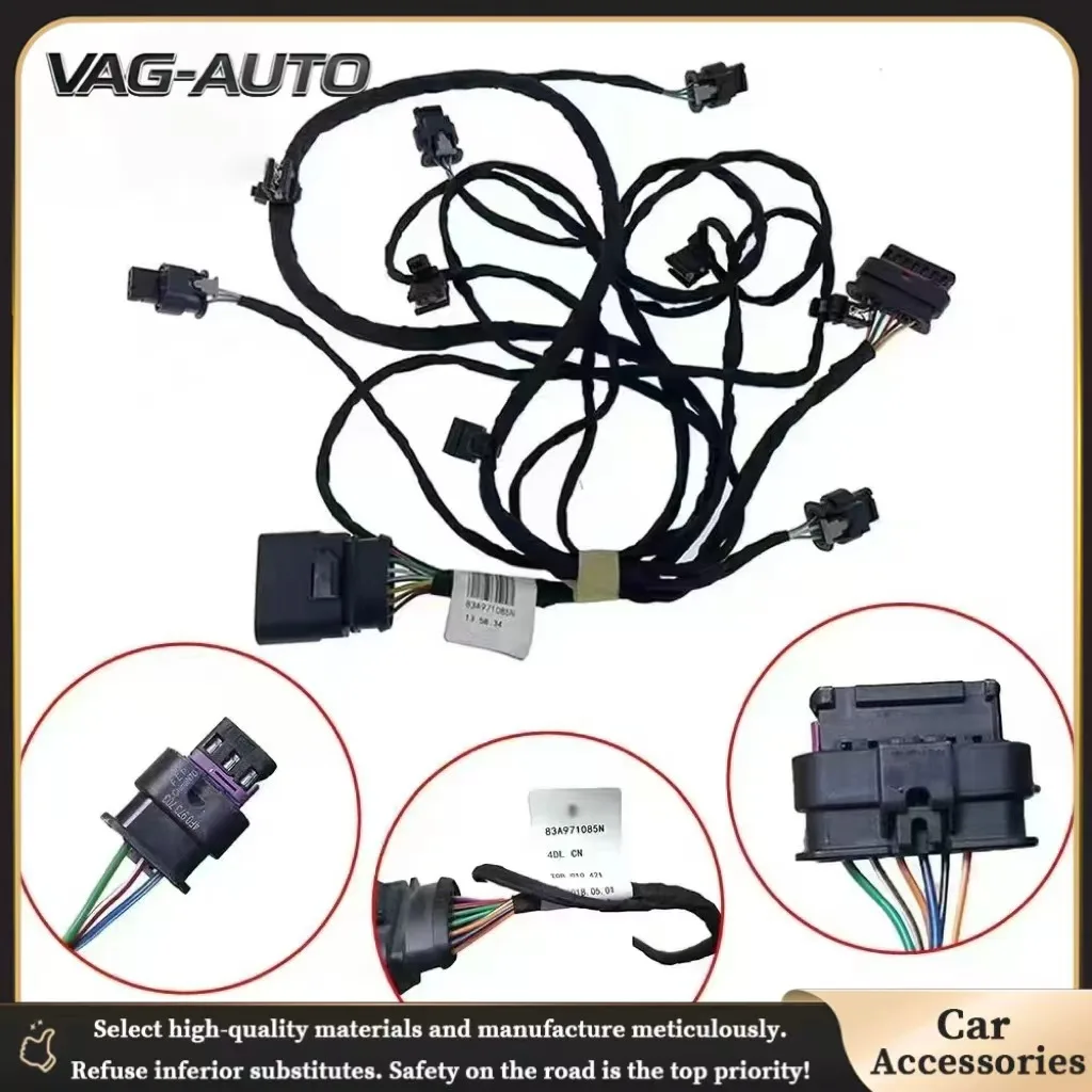 83A971085N PDC Parking Aid Wire Harness 4PCS For Audi Q3 F3 Front Bumper 83A 971 085 N