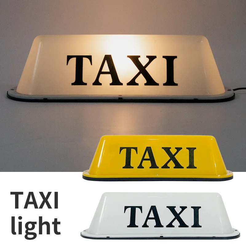 

12V Taxi Cab Sign Roof Top Topper Car Magnetic Attraction Lamp LED Light Waterproof TAXI Roof Lamp Bright Top Board Roof Sign