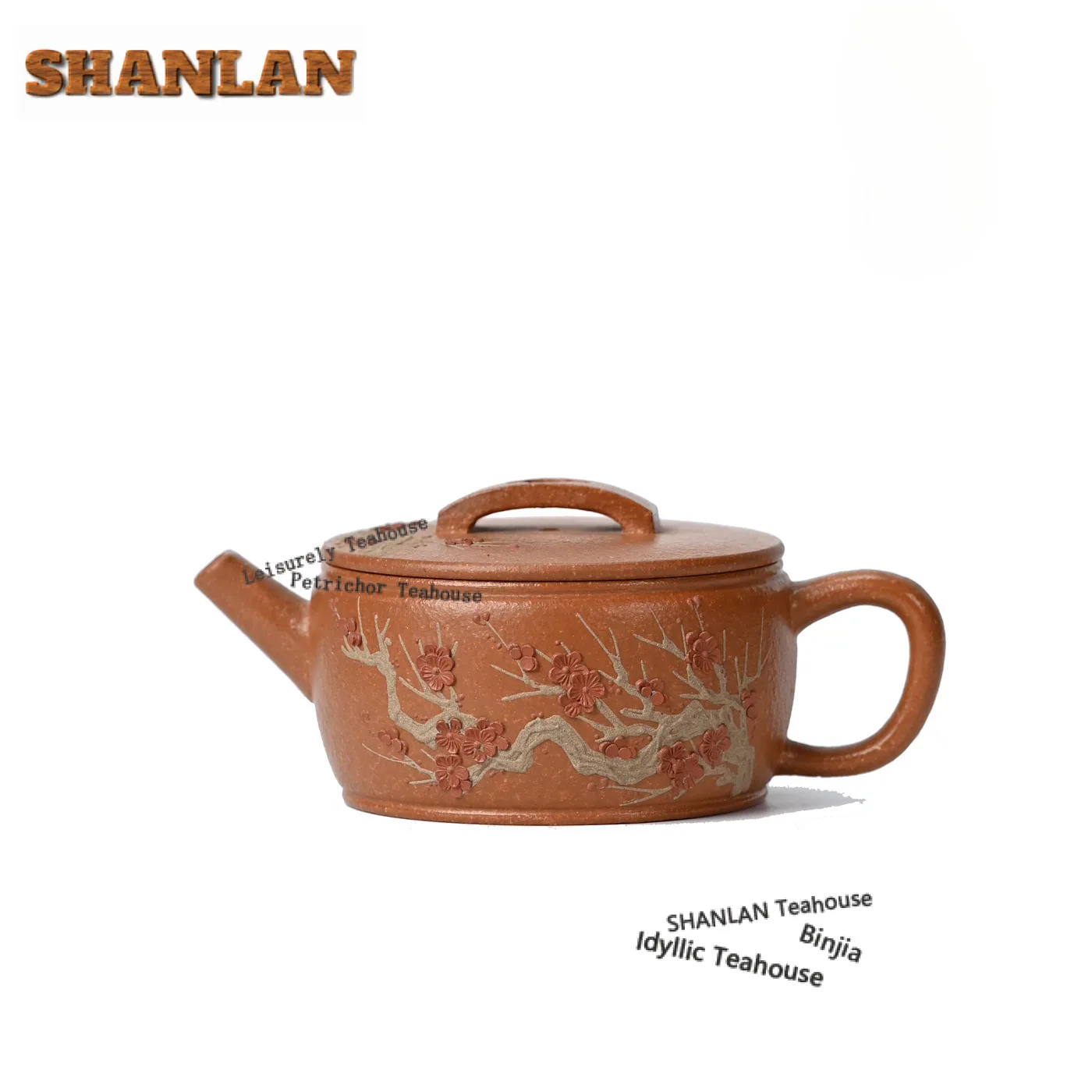 

150ml Vintage Yixing Purple Clay Teapots Handmade Plum Blossom Pot Raw Ore Downhill Mud Kettle Zisha Tea Set Kungfu Teaset Craft