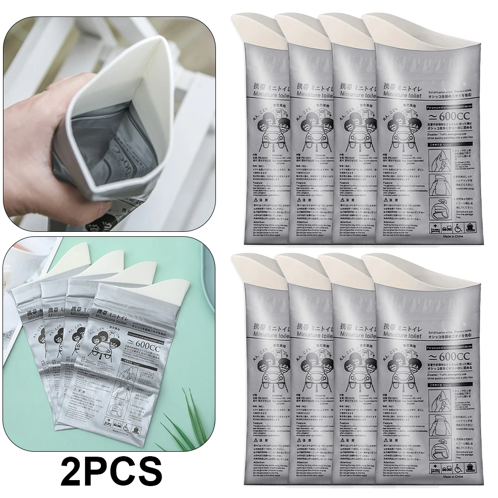 

20 шт. одноразовых аварийных пакетов-уринаторов для автомобиля, портативный уличный туалет 600 мл для мужчин, женщин, детей, больных