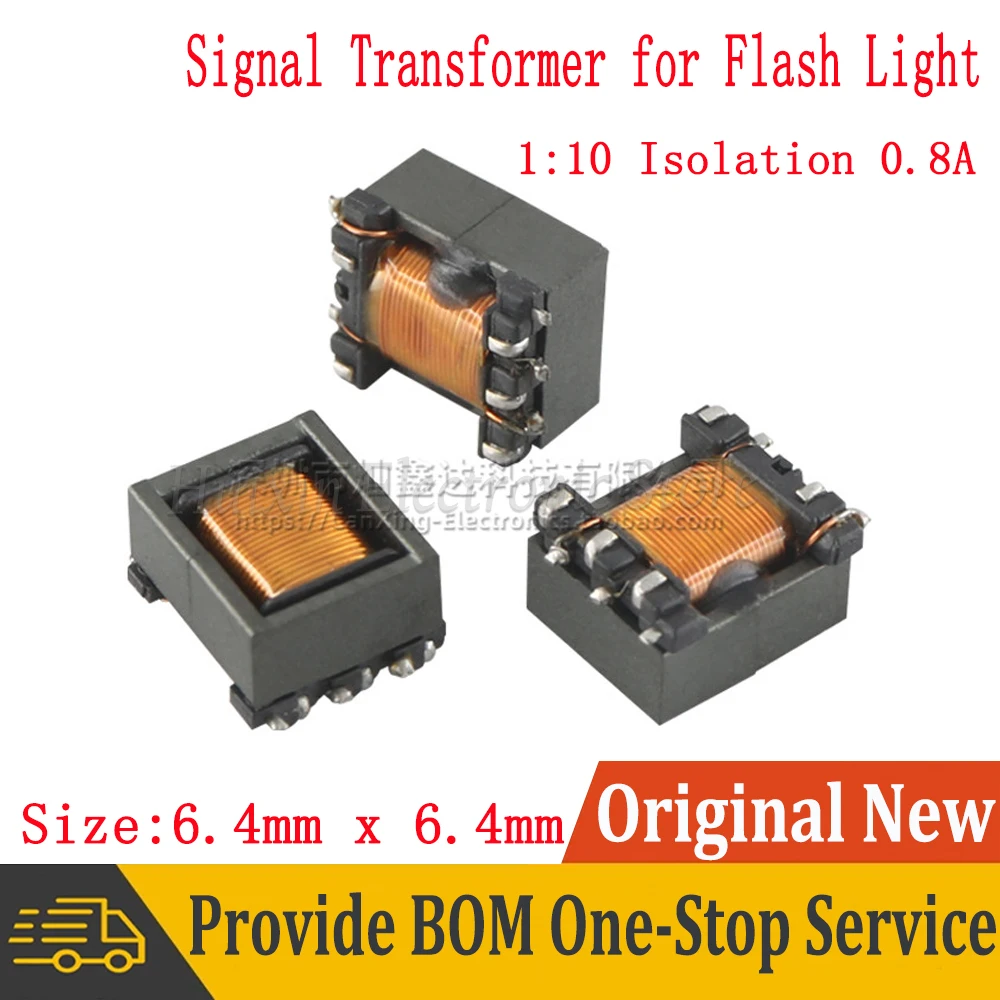 5PCS SMD Micro EE5.0 5mH High Frequency Signal Flash Transformer Light Turns Ratio 1:10 Isolation 0.8A EE0504S