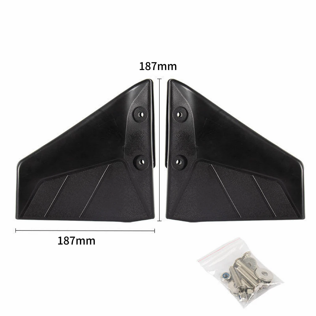 187*187mm Boat Outboard Motor Hydrofoil Stabilizer Fins PP Marine Trim Tabs Tail Wings Anti-Corrosion Accessories for Below 50HP