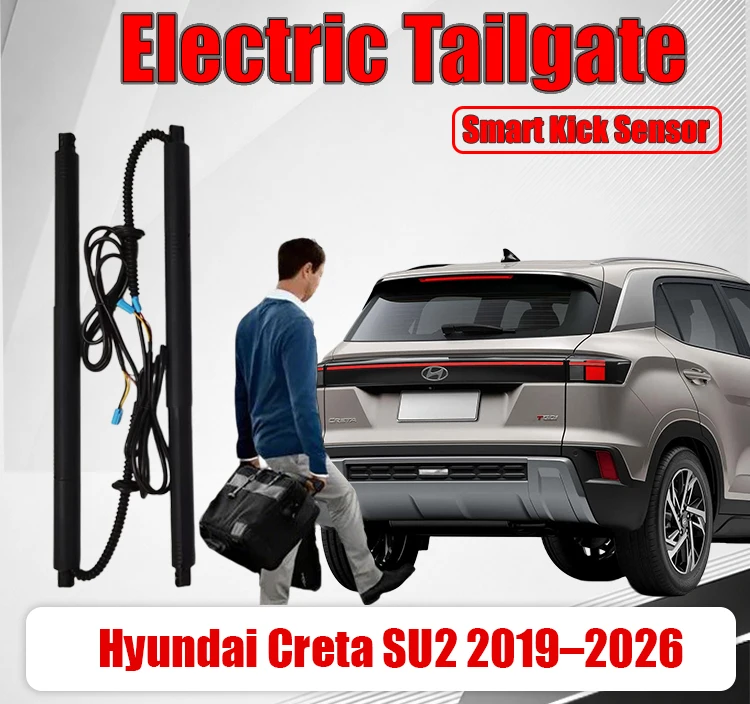 Electric Tailgate Upgrade Kit For Hyundai Creta SU2 2019–2026 Power Lift Support Rods Auto Trunk Boot Lid Power Liftgate Modi