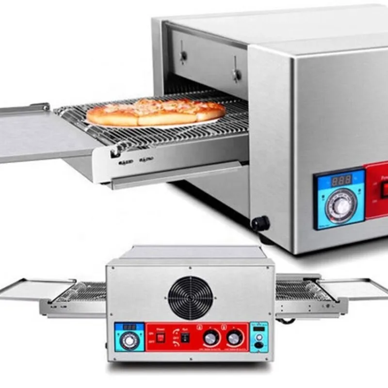 12/18/32 inch Commercial Automatic Chain Type Gas Electric Conveyor Pizza Oven