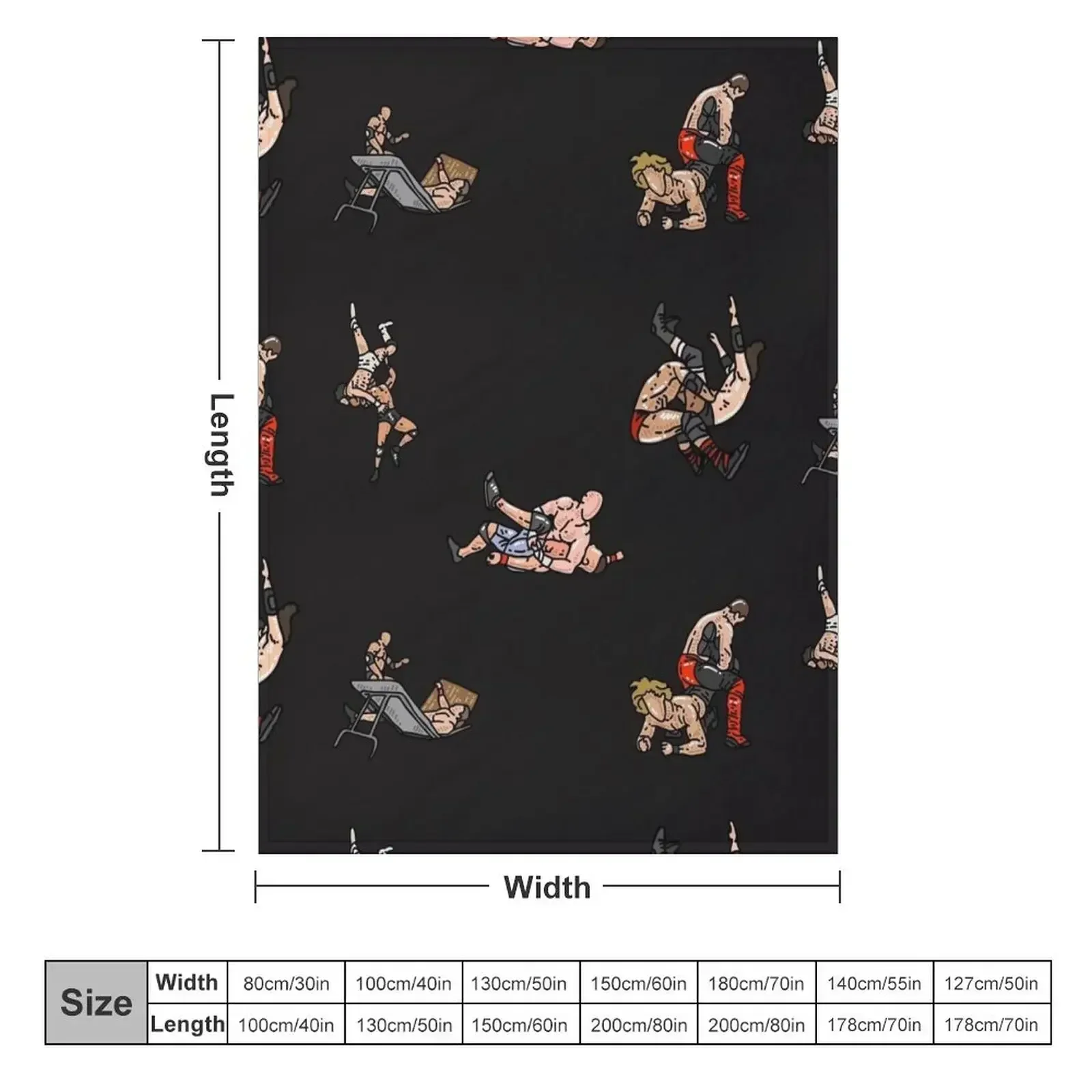wrestling pack Throw Blanket couch cozy soft plush fuzzy picnic outdoor blanket