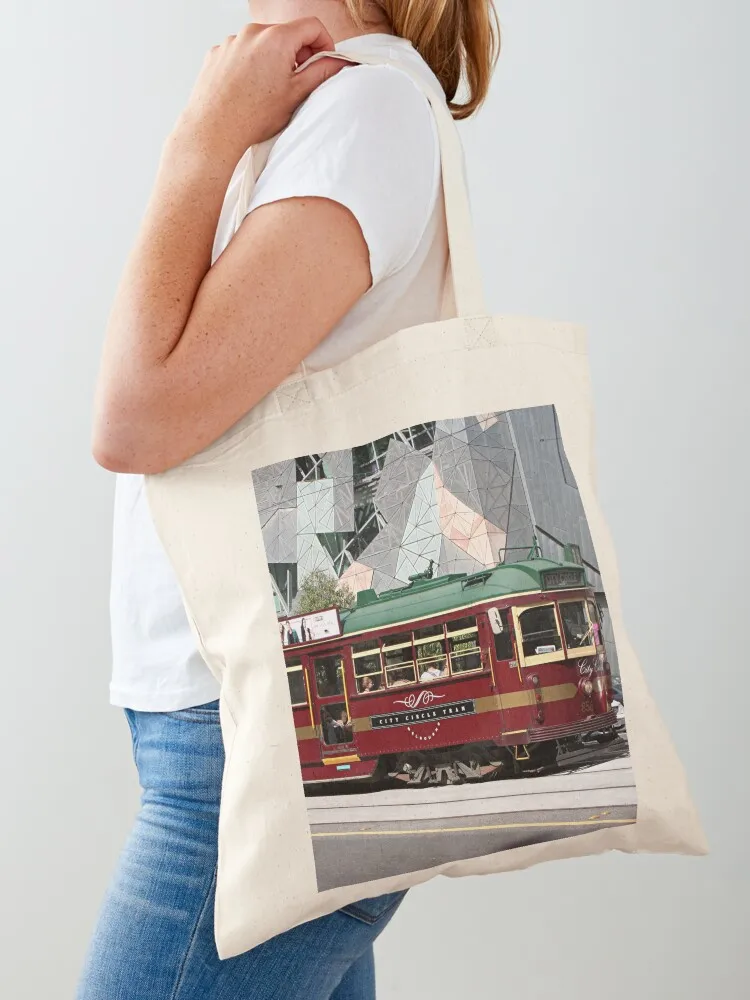 

Melbourne city tram, Victoria, Australia 3 Tote Bag supermarket folding bag personalized tote free delivery bags canvas tote bag