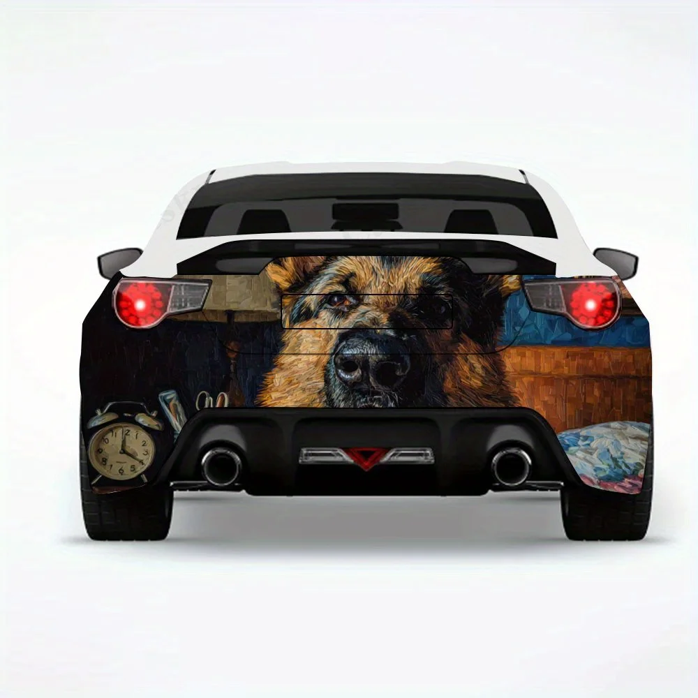 

Пастух с предметами стола - виниловая наклейка на заднюю часть автомобиля, водонепроницаемые самоклеящиеся виниловые наклейки для хвоста и бампера автомобиля, декор