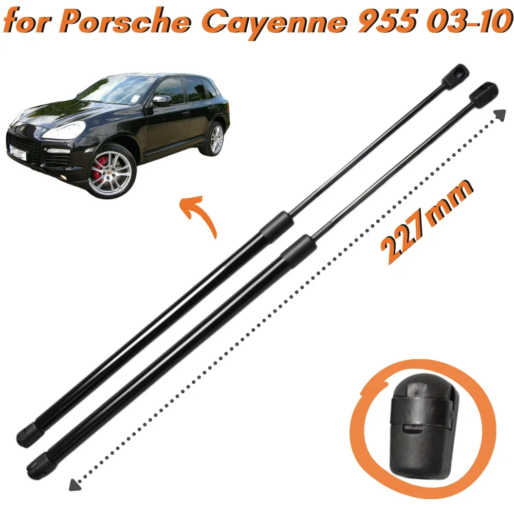 

Qty(2) Rear Window Glass Gas Struts for Porsche Cayenne 955 SUV 2003-2010 95551252800 227mm Lift Support Shock Absorbers Springs