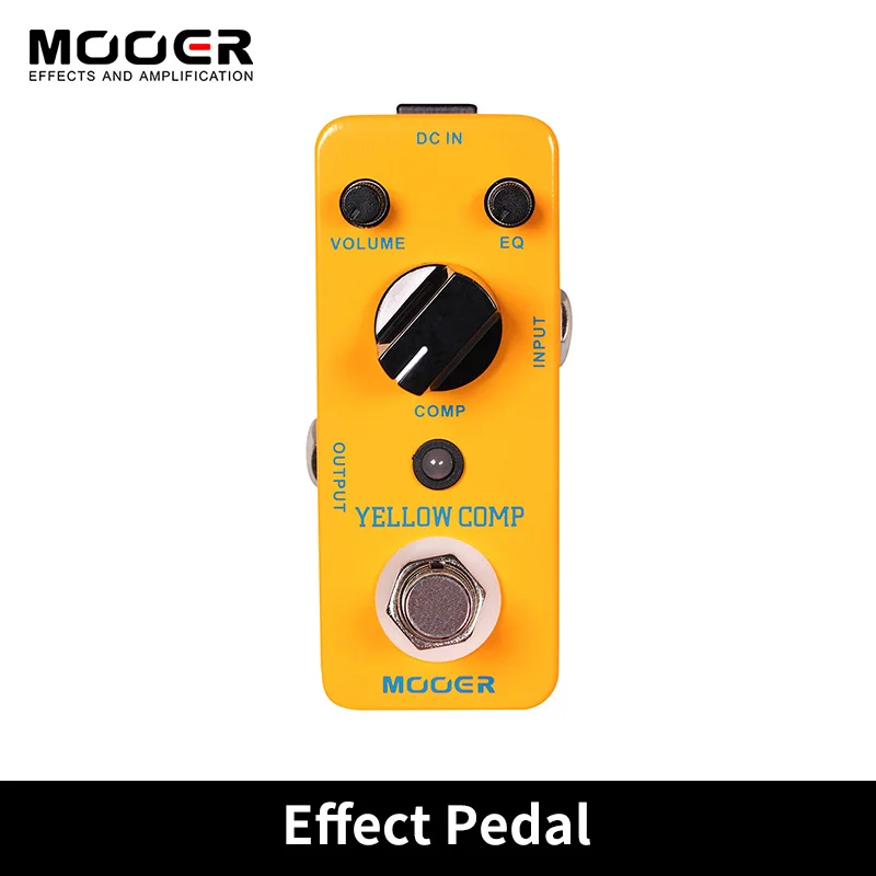 mooer-yellow-comp-optical-compressor-effect-pedal-mini-guitar-pedal-for-electric-guitar-full-metal-shell-true-bypass