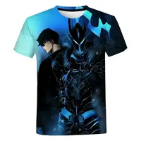 Korea Solo Leveling Anime Comics 3D Print role hobby clothing Short Sleeve T-shirt Oversized Top Quick-drying Tee animation fans