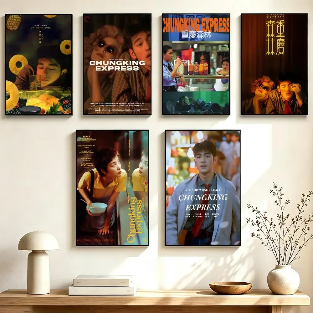 Wong Kar-Wai Movie Chungking Express Poster Wall Sticker Poster for Living Room Bedroom Decor Gift Lightweight Self‑Adhesive PP