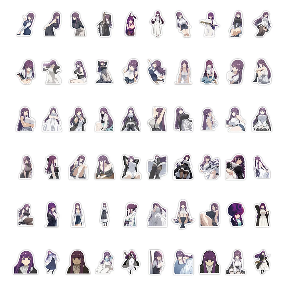 10/60 Phelan Frieren: ما وراء نهاية الرحلة ملصق جرافيتي أنيمي مثير فتاة شارات دفتر ملاحظات الهاتف الغيتار الأمتعة كوب لعب طفل